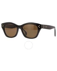 Celine - Brown Cat Eye Sunglasses Cl40217u 01e 55 - Lyst