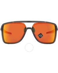 Oakley - Castel Prizm Ruby Rectangular Sunglasses Oo9147 914705 63 - Lyst