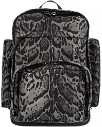 Roberto Cavalli - Lynx Motif Printed Fabric Backpack - Lyst