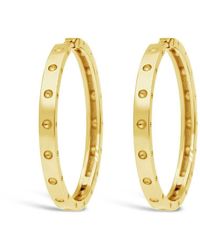 Roberto Coin - 18k Yellow Gold Symphony Pois Moi 30mm Hoop Earrings - Lyst