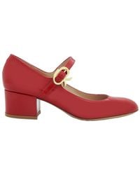Gianvito Rossi - Mary Ribbon Block Heel Pumps - Lyst