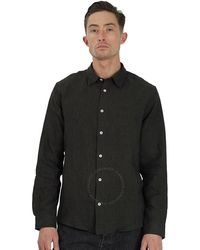 A.P.C. - Military Khaki Chemise Vincent Linen Shirt - Lyst
