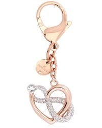 Swarovski - Infinite Key Ring Bag Charm Rose Shiny Multi - Lyst
