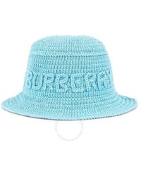 Burberry - Bright Topaz Crochet Bucket Hat - Lyst
