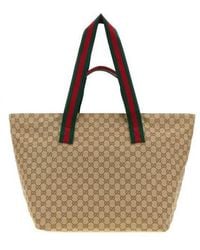 Gucci - Neutrals Tote Bags - Lyst