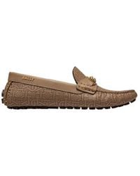 Bally - Lezy B Monogram Leather Loafers, Brand Size 36 Us - Lyst