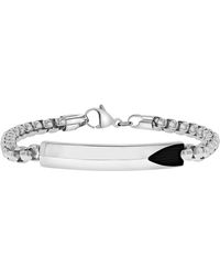 Robert Alton - Stainless Steel Id Bracelet - Lyst