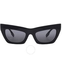 Burberry - Dark Grey Cat Eye Sunglasses Be4405 300187 51 - Lyst