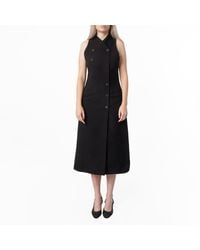 Ferragamo - Double-Breasted Sleeveless Dress, Brand Size 40 Us - Lyst