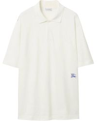 Burberry - Equestrian Knight-Detail Short Sleeve Polo Shirt - Lyst