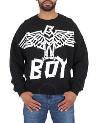 BOY London - Boy Tape Eagle Cotton Sweatshirt - Lyst