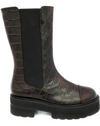 Stuart Weitzman - Ladies Ebony Presley Ultralift Platform Bootie, Brand Size 36 (Us - Lyst