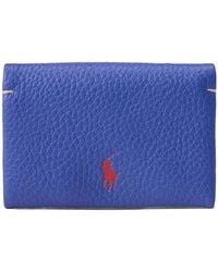 Polo Ralph Lauren - Logo Stamp Snap Leather Wallet - Lyst