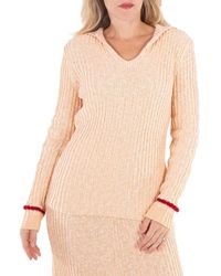 Jil Sander - Ladies Ribbed-Knit V-Neck Sweater - Lyst