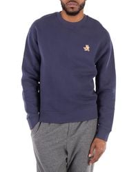 Maison Kitsuné - Speedy Fox Patch Cotton Sweatshirt - Lyst