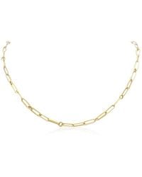 Roberto Coin - 18K Thin Lariat Paperclip Necklace - Lyst