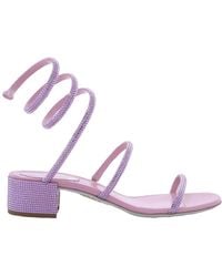 Rene Caovilla - Rene Caovilla Cleo Crystal-Embellished Sandals - Lyst