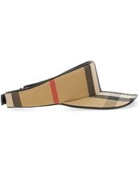 Burberry - Archive Beige Check High Top Visor - Lyst