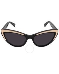 Moschino - Grey Cat Eye Sunglasses Mos094/s 0807/ir 53 - Lyst