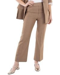 Victoria Beckham - Cropped Flare Trousers, Brand Size 4 (Us - Lyst