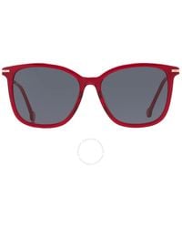 Carolina Herrera - Grey Square Sunglasses Her 0100/g/s 0c9a/ir 56 - Lyst