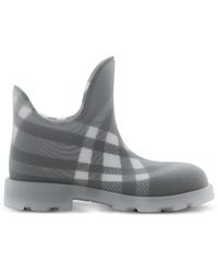 Burberry - Check Rubber Marsh Low Boots, Brand Size 36 Us - Lyst