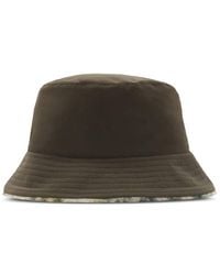 Burberry - Check Fleece Reversible Bucket Hat - Lyst