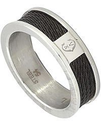 Charriol - Forever Stainless Steel Pvd Cable Ring - Lyst