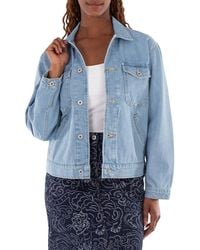 KENZO - Embroidered Trucker Long Sleeve Jacket - Lyst