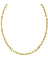 Tresorra - Sterling Plated French Cable Chain Necklace - Lyst