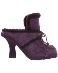 Burberry - Square-Toe Highland Mules, Brand Size 39 (Us - Lyst