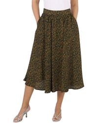KENZO - Ladies Khaki Ditsy Floral Print Midi Skirt, Brand Size 34 (Us - Lyst