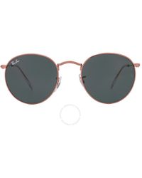 Ray-Ban - Round Metal Green Sunglasses Rb3447 920231 50 - Lyst