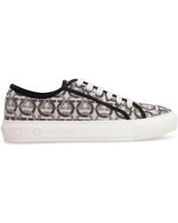 Ferragamo - Wimbledon Gancini Low-Top Sneakers - Lyst