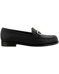 Ferragamo - Rolo Leather Loafers - Lyst