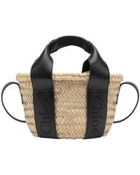 Chloé - Small Sense Raffia Tote Bag - Lyst