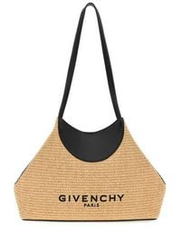 Givenchy - Raffia Small Facet Shoulder Bag Natural Borse A Mano - Lyst
