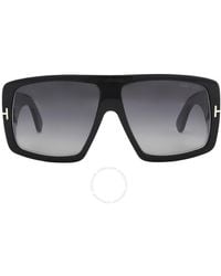 Tom Ford - Raven Smoke Gradient Browline Sunglasses Ft1036 01b 60 - Lyst