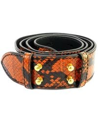 Burberry - Burnt Amber Croco-embsed Leather Bag Strap - Lyst