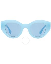 Burberry - Blue Oval Sunglasses Be4390 408680 47 - Lyst