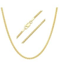 Kylie Harper - Italian 14K Over Round Box Chain - Lyst