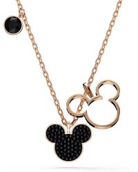 Swarovski - Mickey & Minnie Pendant Necklace - Lyst