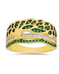 Kylie Harper - 14K Over Vintage Cz Tree Of Life Ring - Lyst