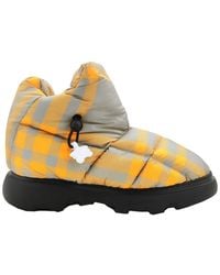 Burberry - Check Drawstring Pillow Padded Ankle Boots, Brand Size 45.5 Us - Lyst