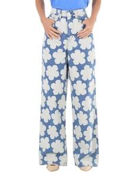 KENZO - Ladies Ayame Wide Leg Fit Jeans - Lyst