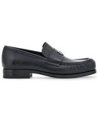 Ferragamo - Gancini Plaque Leather Loafer, Size 9 - Lyst