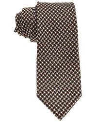 ZEGNA - Geometric Pattern Silk Tie - Lyst