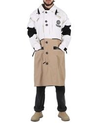 Burberry - Two-Tone Detachable Hood Cotton Reconstructed Car Coat, Brand Size 50 (Us - Lyst