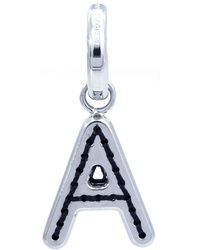 Burberry - Leather-topstitched 'a' Alphabet Charm - Lyst