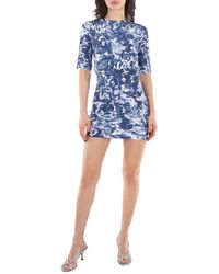 Stella McCartney - Animal Forest-Print Crew-Neck Minidress - Lyst